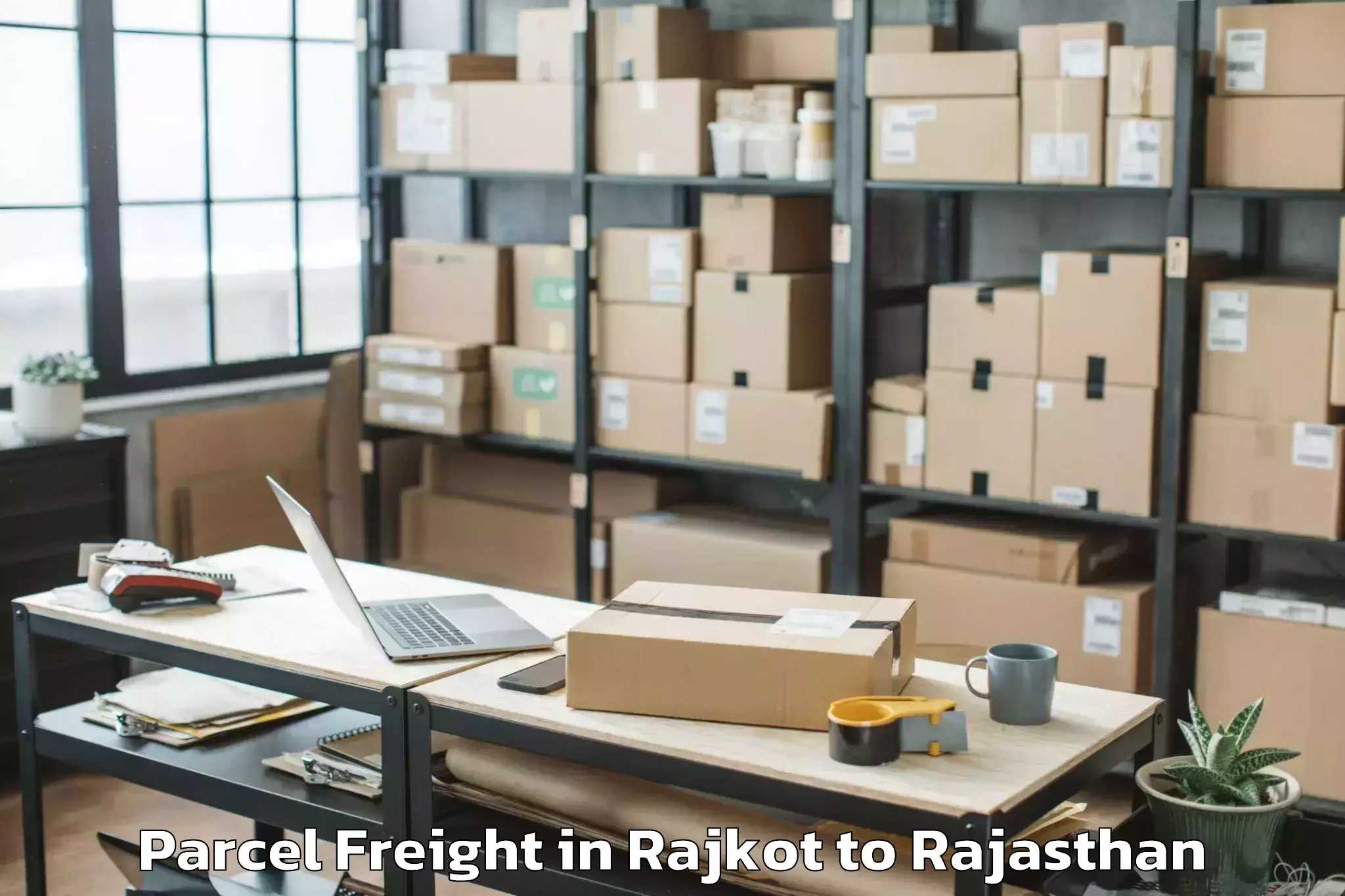 Comprehensive Rajkot to Alwar Parcel Freight